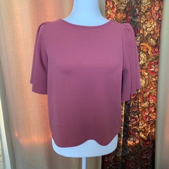 Tahari ASL Terra Cotta Rose Blouse - Picture 1 of 8